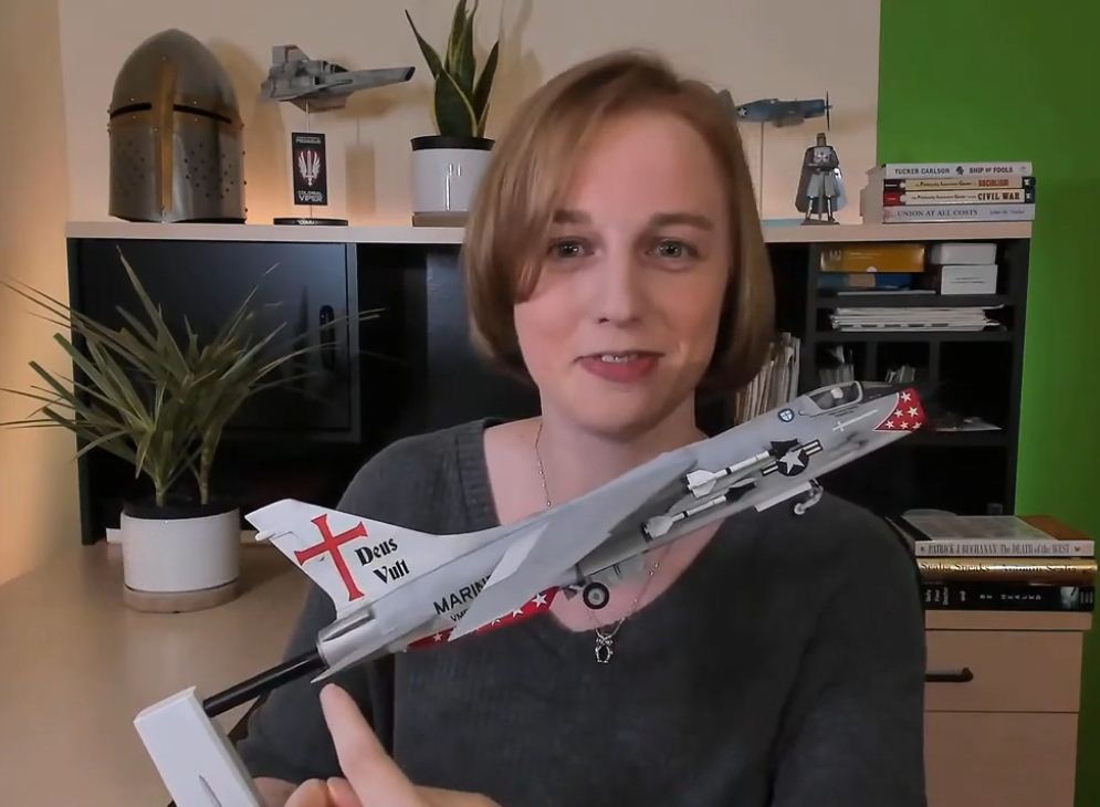 Sarah Corriher with Crusader Jet