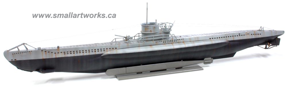 Das Uboot: U-BOOT TYP VII C - 1/38 (minifig) scale with full